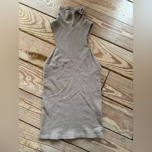 Free People sleeveless turtleneck tank top size m/l